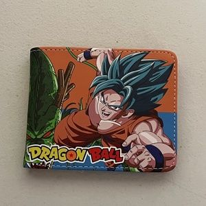 Dragonball Z Goku Shenron Pleather Wallet New Orange Blue Anime